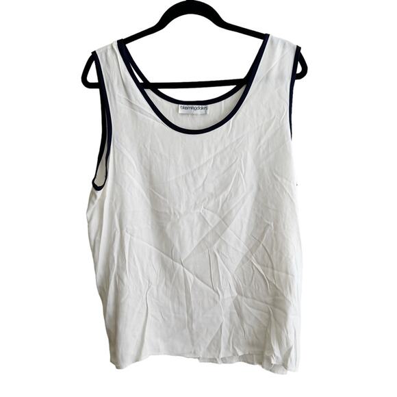 Bloomingdale’s Vintage Lightweight Scoop Neck Shell Tank Top - Picture 1 of 5